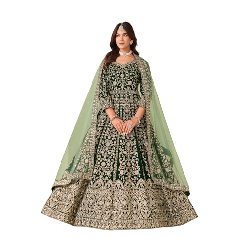 Vestido Anarkali Imperial 9000 elegante para bodas de noche en invierno