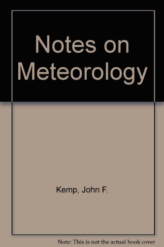Notes on Meteorology 0434910309 Book Cover
