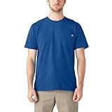 Dickies Men's Heavyweight Crew Neck Short Sleeve Tee, Royal Blue, Medium