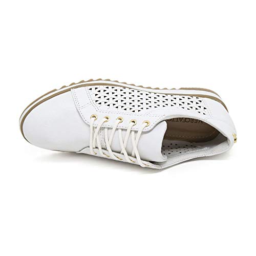 Sapato Oxford Tratorado Verofatto 6016023 Couro Branco