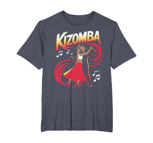 Kizomba Dancing Dancer Bachata Angola Dance Urban Kiz T-Shirt, Men's Big and Tall, Heather Blue, 5X Tall