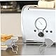 Garneck Toaster Aufsatz Für Brötchen – Universal Brötchenaufsatz Aus Edelstahl - Idealer Toastständer Für Alle Toaster - Perfekt Für Sandwiches Und Warme Brötchen Platzsparend Und