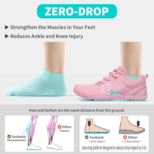 Barefoot Shoes Women Men Minimalist Zero Drop Wide Toe Box Water Shoes Hiking Barefoot Footwear Unisex Sneakers for Workout Cross-Trainer Walking Running Camping Grounding Beach Weightlifting Sport3