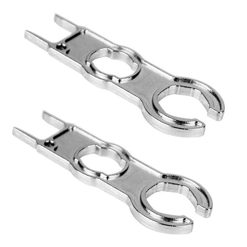 VZU 2 Stück MC4 Werkzeug Set MC4 Schlüssel Spanner Set Solar Handlicher Schraubenschlüssel Montage-Werkzeug für MC4-Stecker für Solarpanel-Kabel PV-Systemdraht Stecker Silber