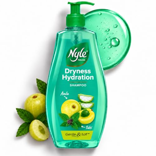 Nyle Naturals Dryness Hydration Shampoo, with Tulsi, Amla and Alo...