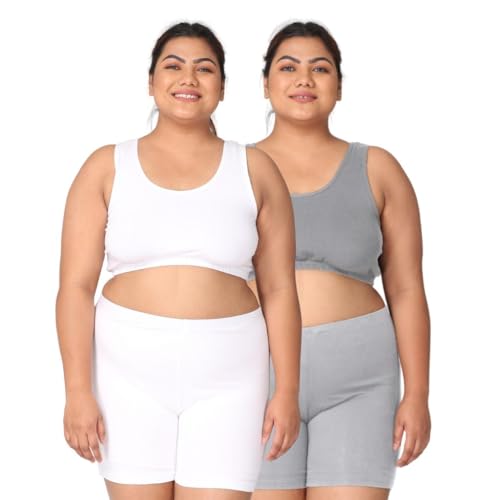 Image of Adira | Plus Size Sleeping Bra for Women | Plus Size Bra | Slip On Bras to Wear at Home | Comfortable Bra | Wirefree & High Coverage | Sleep Support | Avoids Stretch Marks | Pack of 2