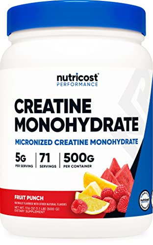 Nutricost Creatine Monohydrate (500 Grams) (Fruit Punch)