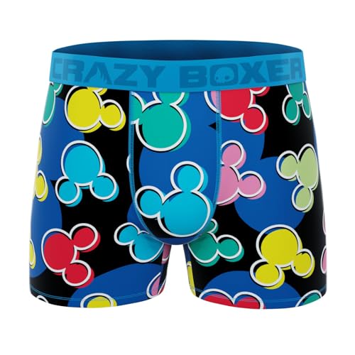 CRAZYBOXER Disney Frozen Olaf Men's Boxer Briefs (Creative Packaging)