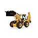 JAMARA 404980 JCB Loader 1:20 2.4GHz, Lift/Lower/tilt, Boom and Rear Shovel and Excavator Manual, 2 Wheel Drive, Realistic Engine Sound (can be Switched Off), Yellow, One Size