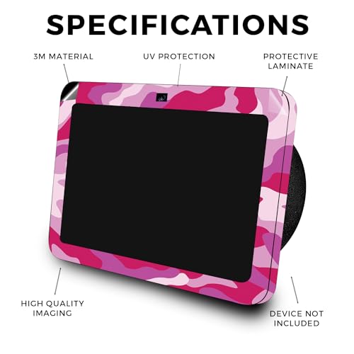 Image of Skin Compatible with Amazon Echo Show 8 (3rd Gen, 2023) - Pink Camo - Premium 3M Vinyl Protective Wrap Decal Cover - Easy to Apply, Crafted in The USA by MightySkins
