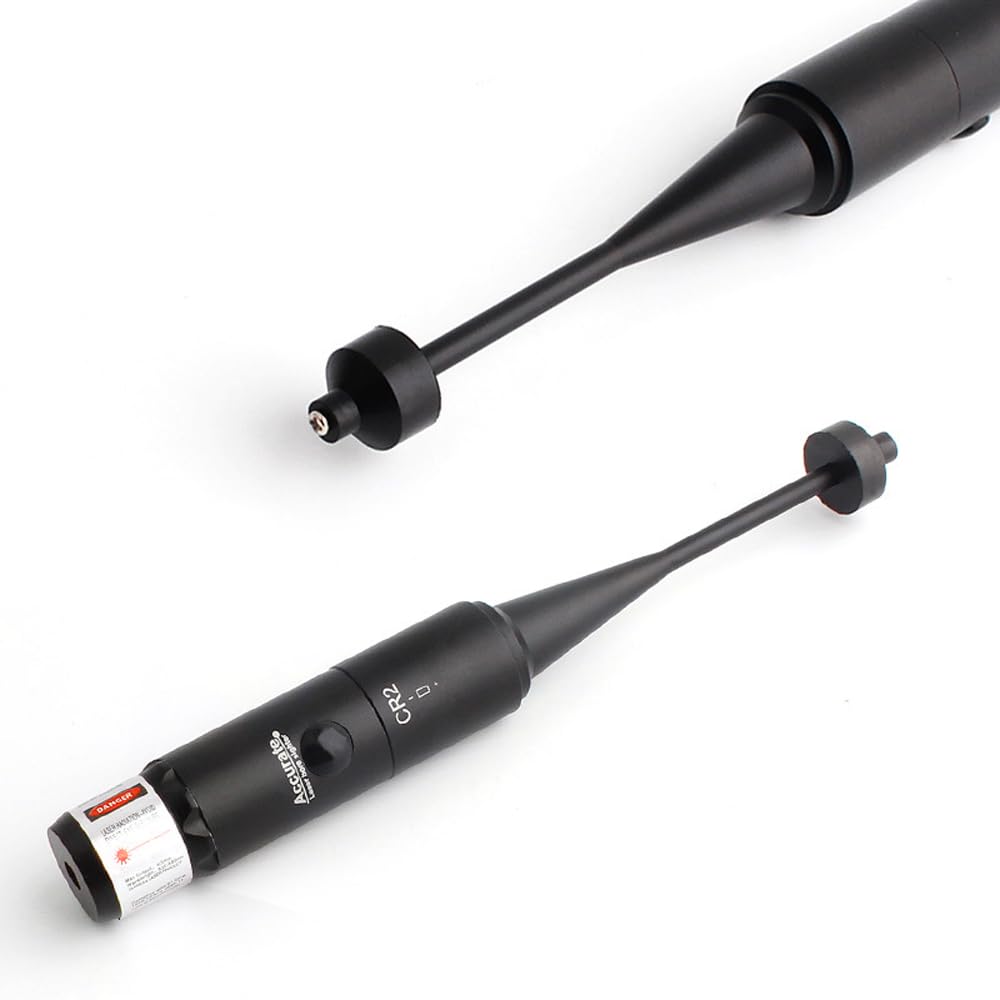 Calibreur Laser Weytoll en Alliage d'Aluminium Calibreur Sans Tour Laser Calibreur avec Adaptateur Réglable à 8 Trous pour Calibres de 0,177 à 0,50