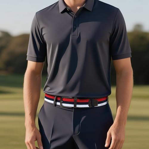Mile High Life Golf Belt for Men 3Color Woven Belt with High Elasticity Strap Stretchable belt for Casual, Office, Travel2