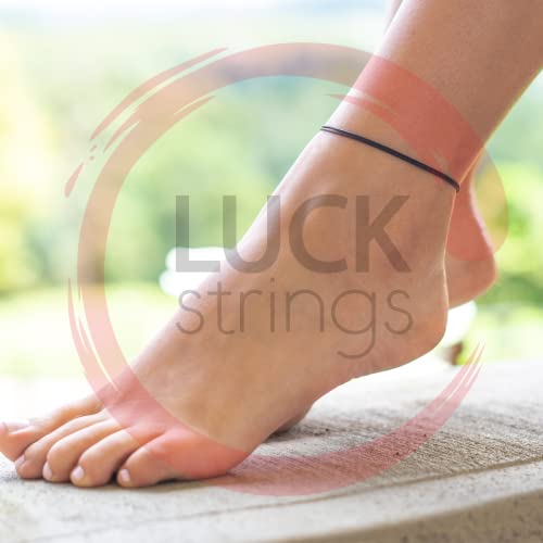 Luck Strings Black String Anklet For Women Men Teen thumb #2
