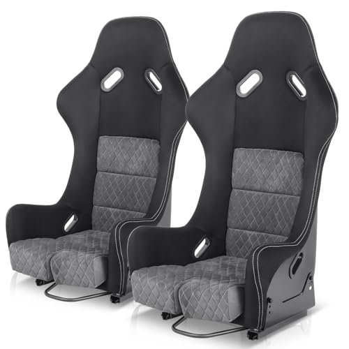 Auto Dynasty Racing Seat Universal Suede for Quilted Lateral Control