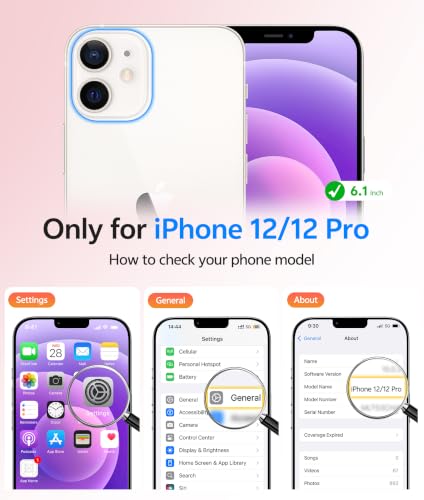 Image of FNTCASE for iPhone 12 / 12 Pro Case, with Screen Protector, Fit for Magsafe