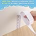 Tatuo 2 Pcs Growth Chart Wall Labels Height Indicator Tape Ruler Growth Chart Decor Height Indicator Adhesive Ruler for Home Room Measuring (White)