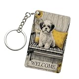 Material acrílico de alta calidad: hecho de acrílico de alta calidad, estos llaveros son ligeros, transparentes y duraderos, asegurando un aspecto elegante y moderno que resiste el agrietamiento