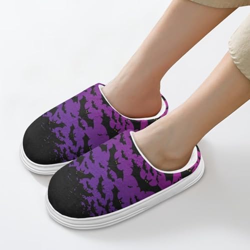 Cute Fuzzy House Slippers for Women Men Fluffy Plush Warm Holiday Slippers Winter Comfy Bedroom Shoes US Size 4-104