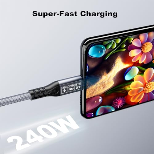 CHENLENIC 20Gbps USB C 3.2 Extension Cable, USBC 3.2 Gen2 Type-c Male to Female Extender Cable Ultra HD 4K@60Hz 240W Charging 20Gbps Data Transfer Compatible with External SSD eGPU by CHENLENIC - Used condition - Image 6
