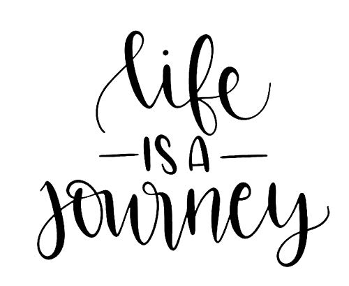 Creative Concepts Ideas Life is a Journey CCI Decal Vinyl Sticker|Cars Trucks Vans Walls Laptop|Black|5.5 x 4.5 in|CCI2629