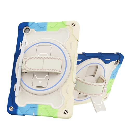Coque antichoc Lenovo Tab M10 HD 2ème Gen X306 anti-chute avec poignée bleu