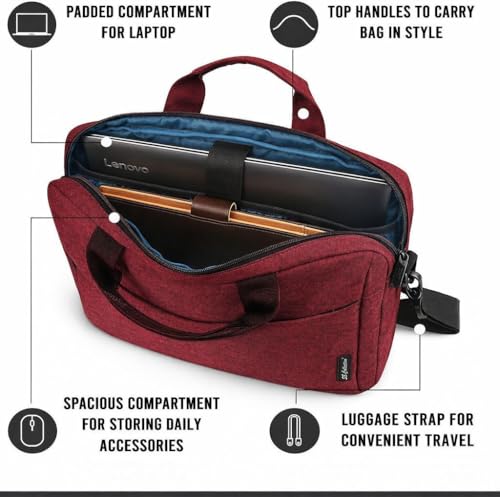 Image of Waterproof Laptop Side Bag Waterresistan Convenience Daily Routine Use File Bag 30 L Trolley Attaching Laptop Bag