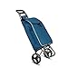 ZLMMY Carrello della Spesa, Carrello di carico (Doppia Ruota) Carrello Pieghevole della Spesa di 160 libbre con Borsa della Spesa Extra Large Carrello Multiuso, Multicolore Opzionale (Color : B)