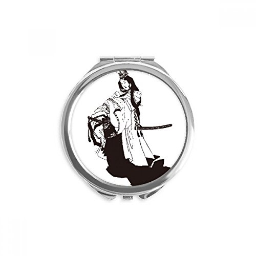 Miroir portable illustration kimono cadeau idéal pour passionnés de culture japon