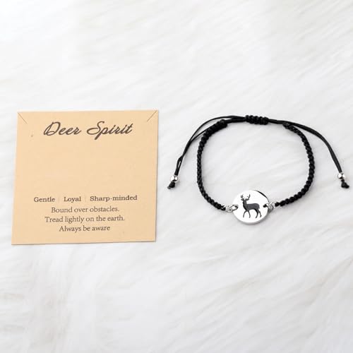 Deer Bracelet Deer Themed Jewelry Wildlife Spiritual Gift Animal spirit Gift For Nature Lovers2