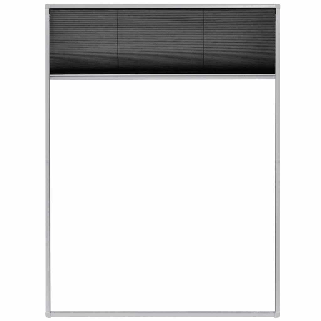 Insektenschutz-Plissee für Fenster, Aluminium, 60 x 80 cm