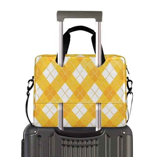Maletín portátil tipo messenger para laptop 15.6" amarillo miniatura 4