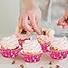 Whaline 300 Pcs Breast Cancer Awareness Cupcake Liners Pink Ribbon Cupcake Wrappers Muffin Liners for Women Breast Cancer Awareness Supplies, 2 x 1.2 Inch