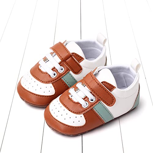 Baby Shoes Boys Girls Infant Sneakers Non-Slip Rubber Sole Toddler Crib Shoes Unisex High Canvas First Walkers 6