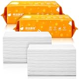 Ziliny 100 Pcs 8 x 8 Inch Travel Size Cleaning Supplies Disposable Sheets for Travel Travel Cleaning Supplies Travel Dish Soap for Road Trips Camping