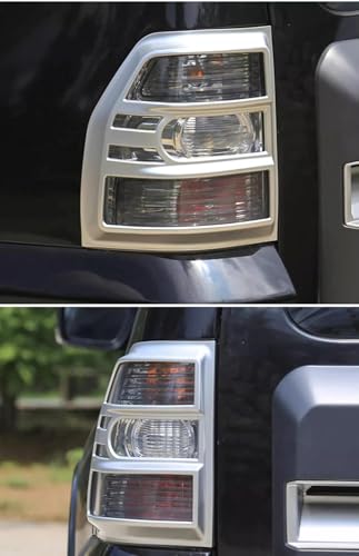 Cubierta luz trasera coche para Mitsubishi Montero V97 V93 accesorio exterior ABS negro brillante 2