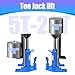 10-Ton Weighing Air Hydraulic Claw Jack, 11.8-16.9 in Top Height Industry Low Profile Bottle Jack, Heavy Duty Hydraulic Toe Jack for Machinery