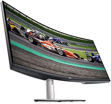Dell S3422DW 34 inch WQHD (3440x1440) 21:9 1800R Curved Monitor, 100Hz, VA, 4ms, AMD Radeon FreeSync, Built-in Speakers, DisplayPort, 2x HDMI, 3x USB, 3 Year Warranty