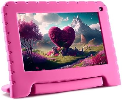 Tablet Kid Pad Rosa 64GB + Tela 7 pol + Wi-fi + Android 13 + Quad...