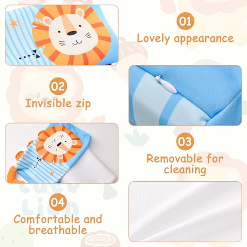 Roinaid Atmungsaktives Kinder Bett Kissen, Weicher Gedächtnis Schaum Bequeme Baumwolle Kinderkopfkissen Atmungsaktives Kinder Bett Kisse 46 X 26 X 7/5 cm, Geeignet für Kleine Kinder zum Schlafen