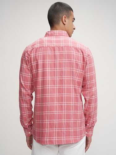 Image of Highlander Cotton Blend Men Shirt, Regular Fit