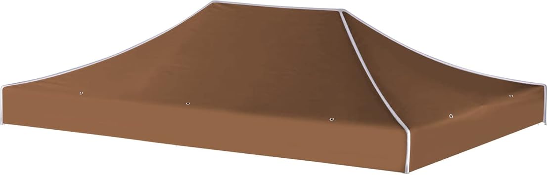 YardGrow 10x15 FT Pop Up Canopy Top Canopy Tent Replacement Top Gazebo Tent Cover ONLY Brown
