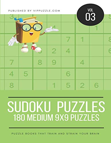 Sudoku Puzzles - 180 Medium 9x9 Puzzles (Volume)