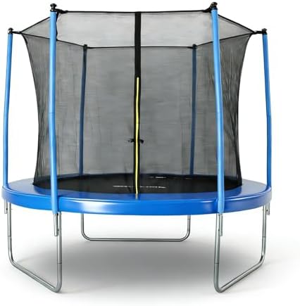 Trampoline for 4-5 Kids, 800 lbs Max Weight, ASTM F381, 72.4″ Mat, 42 Springs, Inner Net, 5000H UV & Salt Spray Tested, Outdoor Trampoline for Kids Backyard Gift