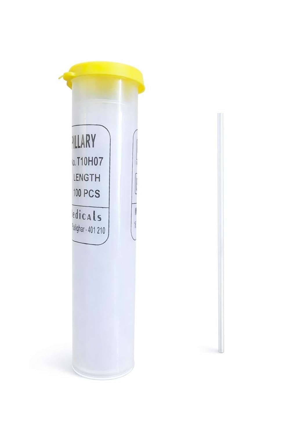 Melting Point Capillary Tubes, Transparent Glass, 3" Length, One End Seal, for Melting Point Determination, Sample Storage, Medical Sample Collection, 100 Pieces Pack-image-3