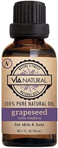 Via Natural Aceite puro de semilla de uva (paquete de 2)