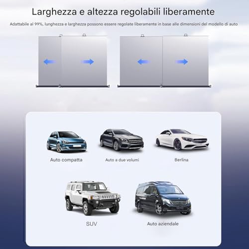 Pare-soleil rétractable pour voiture idéal camping et trajets chauds