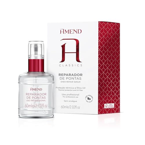 Reparador De Pontas Amend Classics, 60ml, Ação Disciplinante, Controla A Umidade E Reduz O Frizz, Realça O Brilho E Protege Contra Agressões Externas