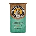 Scratch and Peck Feeds Whole Grain Layer Pellets Chicken and Duck Feed - 25 lbs Bag - Corn-Free and Soy-Free - 16% Protein, Certified Organic and Non-GMO Project Verified Chicken Food