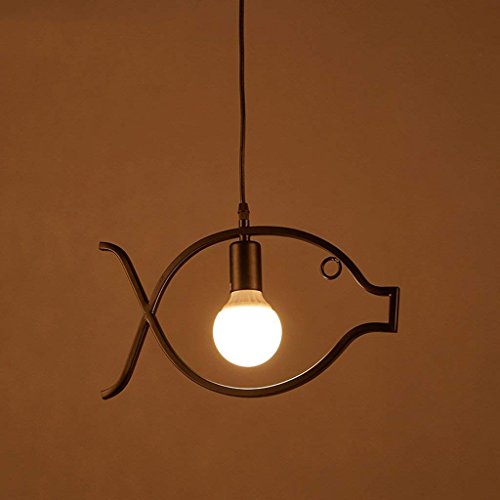 Lámpara de hierro retro loft industrial araña de viento con seis focos para techos altos