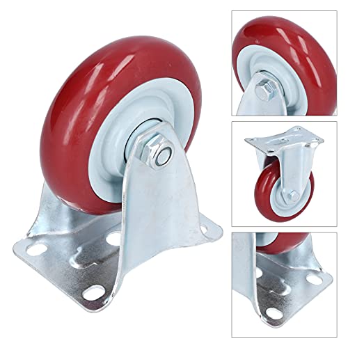 Roulettes fixes industrielles en PU anti-trace pour présentoir magasin